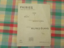 Fairies Wilfred Burns sheet music for sale  Shipping to South Africa