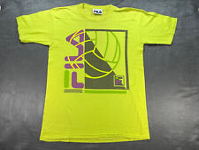 Camisa de bola de vôlei vintage ponto único fluorescente VERDE AMARELO FILA comprar usado  Enviando para Brazil