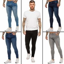Enzo męskie dżinsy slim fit skinny stretch elastyczne spodnie dżinsowe bawełna rozmiary uk na sprzedaż  Wysyłka do Poland