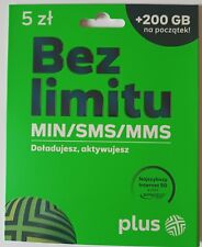 Cartão SIM polonês da rede ''PLUS'' 3 em 1 (padrão-micro-nano) comprar usado  Enviando para Brazil