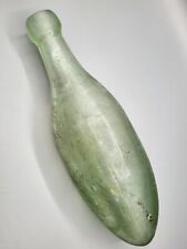 Antigua Antigua Vintage Botella de Vidrio Verde en Forma de Torpedo Antigua Playa segunda mano  Embacar hacia Argentina