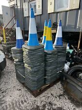 Blue traffic cones for sale  LEEK