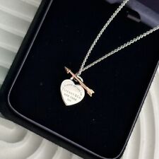 Usado, Colar de prata esterlina 925 com pingente de coração "Seta do Cupido" Tiffany comprar usado  Enviando para Brazil