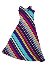 Calvin Klein Womens Multi Colored Sleeveless Tent Dress Wide Hem Stretch Size 2 for sale  Shipping to South Africa