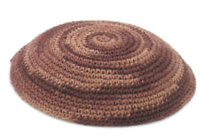 Knitted kippah brown for sale  Shipping to Ireland