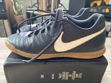 Nike Tiempo X Indoor Soccer Shoes Black & Gold Size 7 Men’s for sale  Shipping to South Africa
