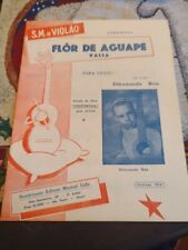 Partitura rara vintage Dilermando Reis Flor De Aguape para guitarra clássica comprar usado  Enviando para Brazil