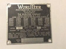 Wurlitzer 2404 jukebox for sale  HARTLEPOOL