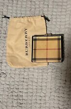 Autêntica carteira feminina de lona e couro Burberry bifold comprar usado  Enviando para Brazil