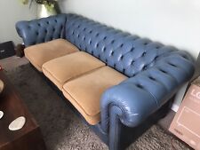 Leather chesterfield suite for sale  CHESTERFIELD