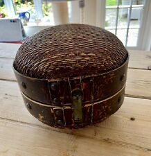 Chinese Vintage Woven Basket Hat Box for sale  Shipping to South Africa