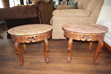 2 end tables real wood for sale  Riverdale