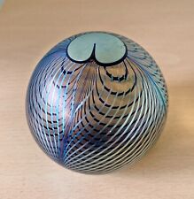 Used, SUPERB American Studio glass paperweight by Steven Correia - Peacock eye 1983 for sale  Shipping to South Africa