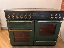 Used, Leisure Rangemaster 110 Gas Oven Range Cooker 6 Burner Plate Warmer - Green for sale  YATELEY
