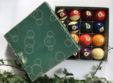 Vtg ARAMITH Billiards snooker Pool Table Balls 2 1/4" set of 16 w/ Original Box for sale  Shipping to South Africa