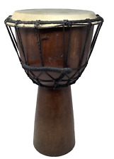 Wooden African Djembe Drum Original Hide Drum Skin Tribal World Rhythm Bongo 20" for sale  Shipping to South Africa