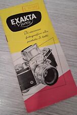 Brochure exakta varex usato  Monza