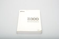 Nikon D300 Digitalkamera Benutzerhandbuch for sale  Shipping to South Africa