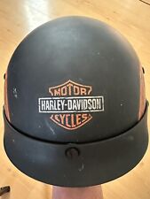 Meio capacete Harley Davison HD-M04 preto fosco com chamas laranja tamanho MD 57-58 CM, usado comprar usado  Enviando para Brazil