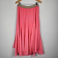 Saia maxi Anthropologie Vanessa Virginia Colima chiffon bainha vieira forrada tamanho M, usado comprar usado  Enviando para Brazil