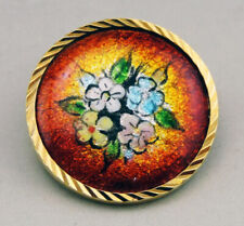 Vintage broche emaux d'occasion  Limoges-