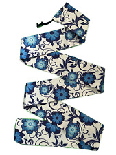 80" Archery Bow Bag/Sock/Carrier (BLUE WHITE FLOWER design) for sale  Shipping to South Africa
