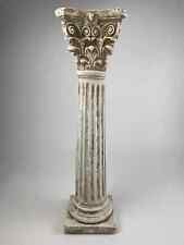 Classic Grega Romana Coluna Pedestal Corinthian Estilo Canelado Home Decor 28", usado comprar usado  Enviando para Brazil