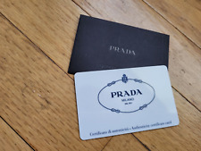 Prada authenticity card for sale  New Canaan