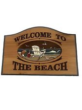 Welcome beach tiki for sale  Shipping to Ireland