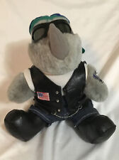 Rhinocort Biker Rhinocort Juguete Droga Marca Publicidad Rinoceronte 8" Peluche Relleno C1 segunda mano  Embacar hacia Argentina