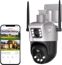 ctronics kamera monitorująca zewnętrzna Wi-Fi z podwójnym obiektywem podwójny widok 2,4/5GHz, używany na sprzedaż  Wysyłka do Poland