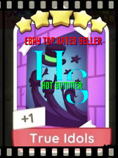 True Idols Set 16 Monopoly Go 5 estrelas adesivo/cartão dourado Leia a descrição comprar usado  Enviando para Brazil