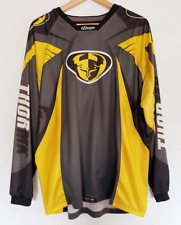 Thor MX Core Gear BMX Motocross Jersey XL Gray/Yellow Long Sleeve NWOT for sale  Shipping to South Africa