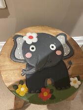 wooden elephant stool for sale  LONDON