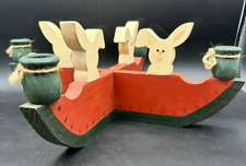 Handmade wooden bunny for sale  Bel Air