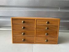 8 gavetas Paul Frankl marrom madeira maciça baú móveis de cômoda botão de latão, usado comprar usado  Enviando para Brazil