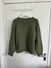 Olive knit chunky for sale  LONDON