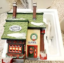 Used, Dept 56 North Pole Series Elfie's Sleds & Skates 1992 Heritage Village Brand New for sale  Shipping to South Africa