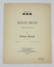 Bois victor staub d'occasion  Expédié en Belgium