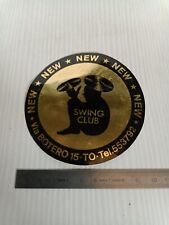Adesivo vintage swing usato  Santena