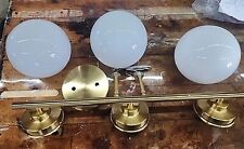 Gold bathroom light for sale  Marquand