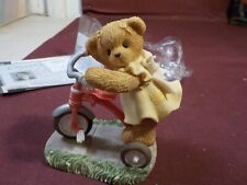 NIB ADORABLE CHERISHED TEDDIES 2001 JOHNNA GIRL ON TRICYCLE, used for sale  Shipping to South Africa