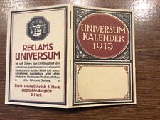 Universum kalender 1915 gebraucht kaufen  Bredeney
