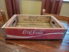 Used, Wooden Red Coca Cola Coke Soda Pop Bottle Crate Carrier Case for sale  Shipping to South Africa
