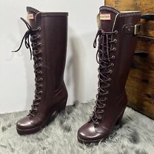 Botas de chuva Hunter Lapins tamanho 7 roxas altura do joelho com saltos raras comprar usado  Enviando para Brazil