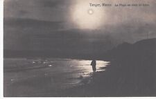 Used, CPA TANGER MOROCCO The beach in the moonlight for sale  Shipping to South Africa