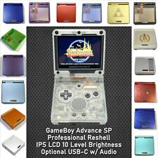Usado, Consola Nintendo GameBoy Advance SP GBA con 15 niveles IPS LCD y Reshell + opt USB-C segunda mano  Embacar hacia Argentina