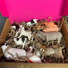 Mixed Job Lot Farm Animal Toy Figurines Sheep Pigs Cows Goats Pretend Play for sale  Shipping to South Africa