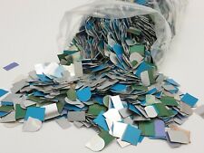 1lb Aluminum Craft Thin Sheet Scrap Metal Chip Jewelry Flat White Blue Green  for sale  Shipping to Ireland