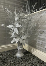 Silver vase artificial for sale  BOLTON